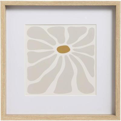 Leen Bakker - Fotolijst Goes - Naturel - 30x30 Cm - MDF/Glas - Beige