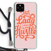 Hustle Lady: Pixel 5a 5G Transparant Hoesje met koord