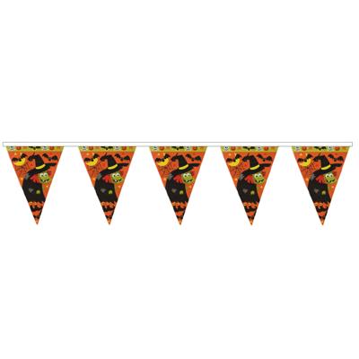 Halloween/Horror thema vlaggetjes - versiering - plastic - 400 cm - Feestartikelen Horror