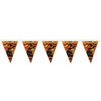 Halloween/Horror thema vlaggetjes - versiering - plastic - 400 cm - Feestartikelen Horror