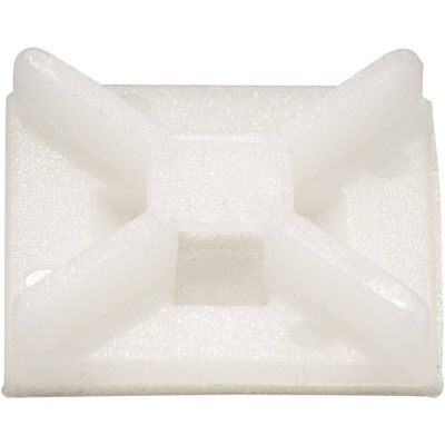 TRU COMPONENTS Bevestigingssokkel Lijmen 543234 Bundel-Ø (bereik) 17 mm (max) 4-voudige invoeging Transparant 50 stuk(s)