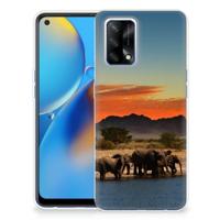 OPPO A74 4G | TPU Hoesje | Olifanten