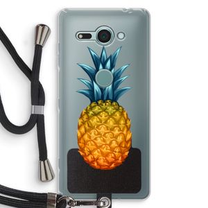 Grote ananas: Sony Xperia XZ2 Compact Transparant Hoesje met koord