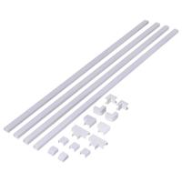 Sygonix SY-6737520 Kabelgoot Verbindingsstuk (l x b x h) 1000 x 24 x 15 mm Wit 1 set(s)