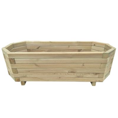 vidaXL Plantenbak verhoogd 80x32x31 cm geïmpregneerd grenenhout