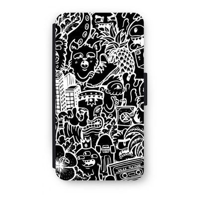 Vexx Black Mixtape: iPhone XS Flip Hoesje