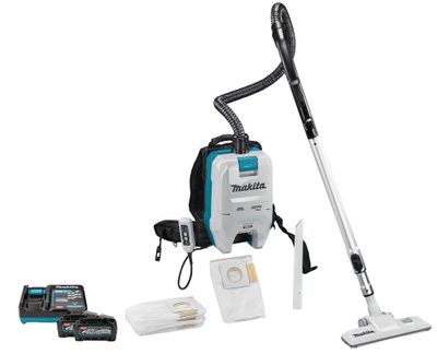 Makita VC008GM201 40V Max Rugstofzuiger | 2 x 4.0 Ah accu + snellader | In doos VC008GM201