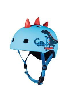 Micro Mobility Micro PC Helm 3D Scootersaurus Blauw