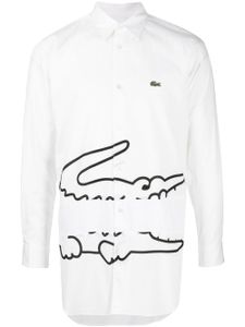 Comme Des Garçons Shirt x Lacoste chemise en coton - Blanc