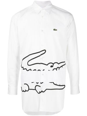 Comme Des Garçons Shirt x Lacoste chemise en coton - Blanc