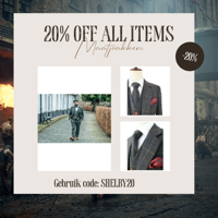 Maatpak Voor Heren | 3-delig Pak | Donkergroen Overcheck Twill | Arthur Shelby | Peaky Blinders | Peaky Blinders