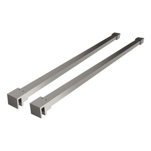 Stabilisatiestang set Wiesbaden Slim | 120 cm | Set van 2 | T.b.v. vrijstaande inloopdouche | Chroom