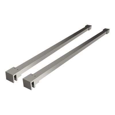 Stabilisatiestang set Wiesbaden Slim | 120 cm | Set van 2 | T.b.v. vrijstaande inloopdouche | Chroom