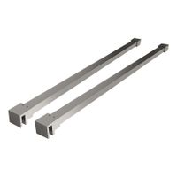 Stabilisatiestang set Wiesbaden Slim | 120 cm | Set van 2 | T.b.v. vrijstaande inloopdouche | Chroom