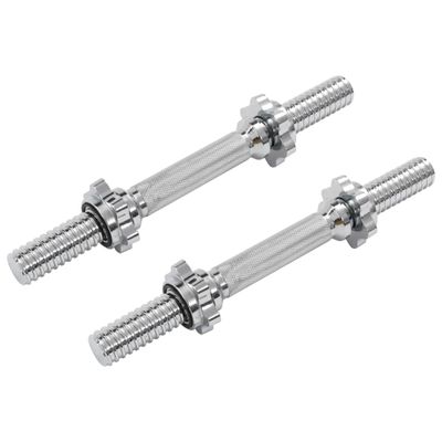 vidaXL Halterstangen 2 st 3x35 cm staal zilverkleur vidaXL Halterstangen 2 st 3x35 cm staal zilverkleur