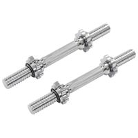 vidaXL Halterstangen 2 st 3x35 cm staal zilverkleur - thumbnail