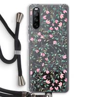 Sierlijke bloemen: Sony Sony Xperia 10 III Transparant Hoesje met koord