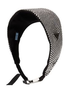 Prada bandeau orné de cristaux - Noir