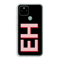 Monogram: Google Pixel 5 Transparant Hoesje Monogram: Google Pixel 5 Transparant Hoesje