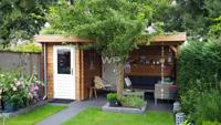 Woodpro Zaandam Tuinhuis 500x250 cm 28 mm vuren blank- Plat dak- Onbehandeld vurenhout- Woodpro - thumbnail