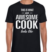 Awesome Cook / kok cadeau t-shirt zwart voor heren 2XL  -