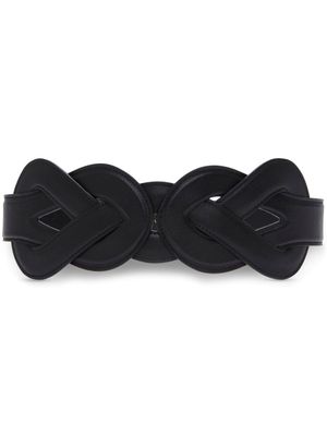 Altuzarra ceinture Loopy en cuir - Noir