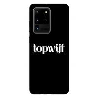 Topwijf Zwart: Samsung Galaxy S20 Ultra Tough Case