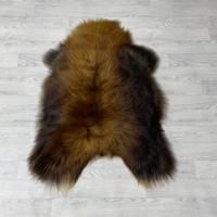 IJslander schapenvacht bruin wit 100x75cm M