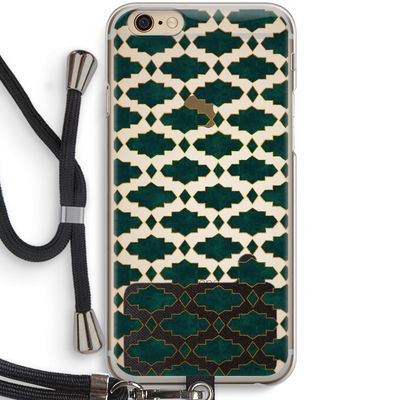Moroccan tiles: iPhone 6 / 6S Transparant Hoesje met koord
