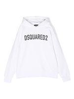 DSQUARED2 KIDS hoodie à logo imprimé - Blanc