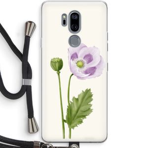 Purple poppy: LG G7 Thinq Transparant Hoesje met koord