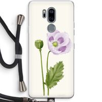 Purple poppy: LG G7 Thinq Transparant Hoesje met koord