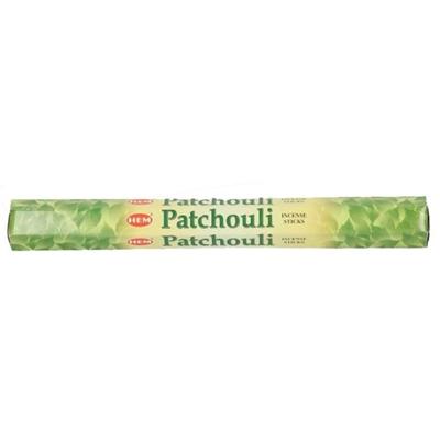 Hem Wierook stokjes - Patchouli - 1x pakje met 20 stokjes - Yoga/meditatie
