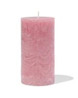 HEMA Rustieke Kaars Ø7x13cm Oudroze (oudroze)