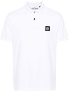 Stone Island polo en coton piqué - Blanc