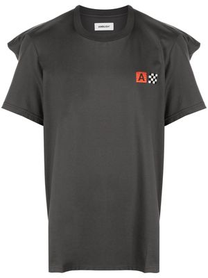 AMBUSH t-shirt à détail drapé - Gris