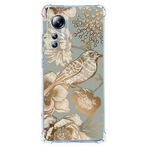 Case voor Xiaomi 12 Lite Vintage Bird Flowers