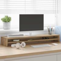 VidaXL Monitorstandaard artisan eikenhout 100x24x13 cm