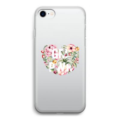 GRL PWR Flower: iPhone SE 2020 Transparant Hoesje