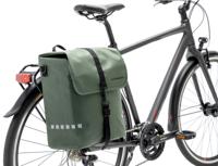 Newlooxs Odense single fietstas - waterafstotend - 17,5l - zwart/groen