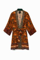 Kimono met Afrikaanse safari-inspiratie - YELLOW - M