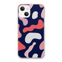 Memphis Shapes Pink: iPhone 13 Transparant Hoesje Memphis Shapes Pink: iPhone 13 Transparant Hoesje