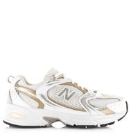 New Balance 530 white/stoneware Wit Mesh Lage sneakers Unisex