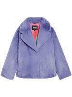 Apparis veste en fourrure artificielle à manches longues - Violet - thumbnail