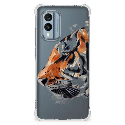 Back Cover Nokia X30 Watercolor Tiger Back Cover Nokia X30 Watercolor Tiger