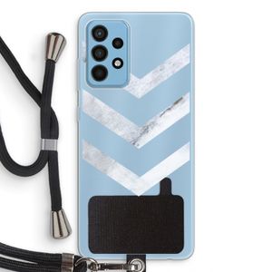Marmeren pijlen: Samsung Galaxy A52 Transparant Hoesje met koord