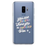 Right Place: Samsung Galaxy S9 Plus Transparant Hoesje