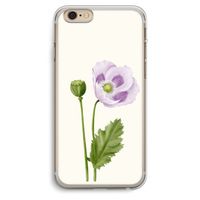 Purple poppy: iPhone 6 Plus / 6S Plus Transparant Hoesje
