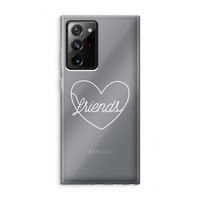 Friends heart pastel: Samsung Galaxy Note 20 Ultra / Note 20 Ultra 5G Transparant Hoesje