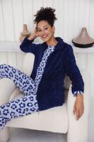 Warme katoenen pyjama panterprint - thumbnail
